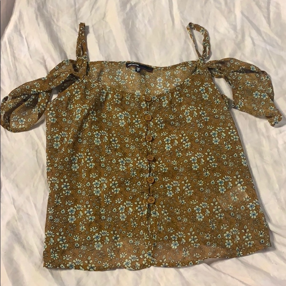 Orangish brown crop top